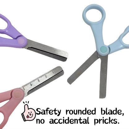 كارت المقص البلاستيك في سن معدن ✂️✂️