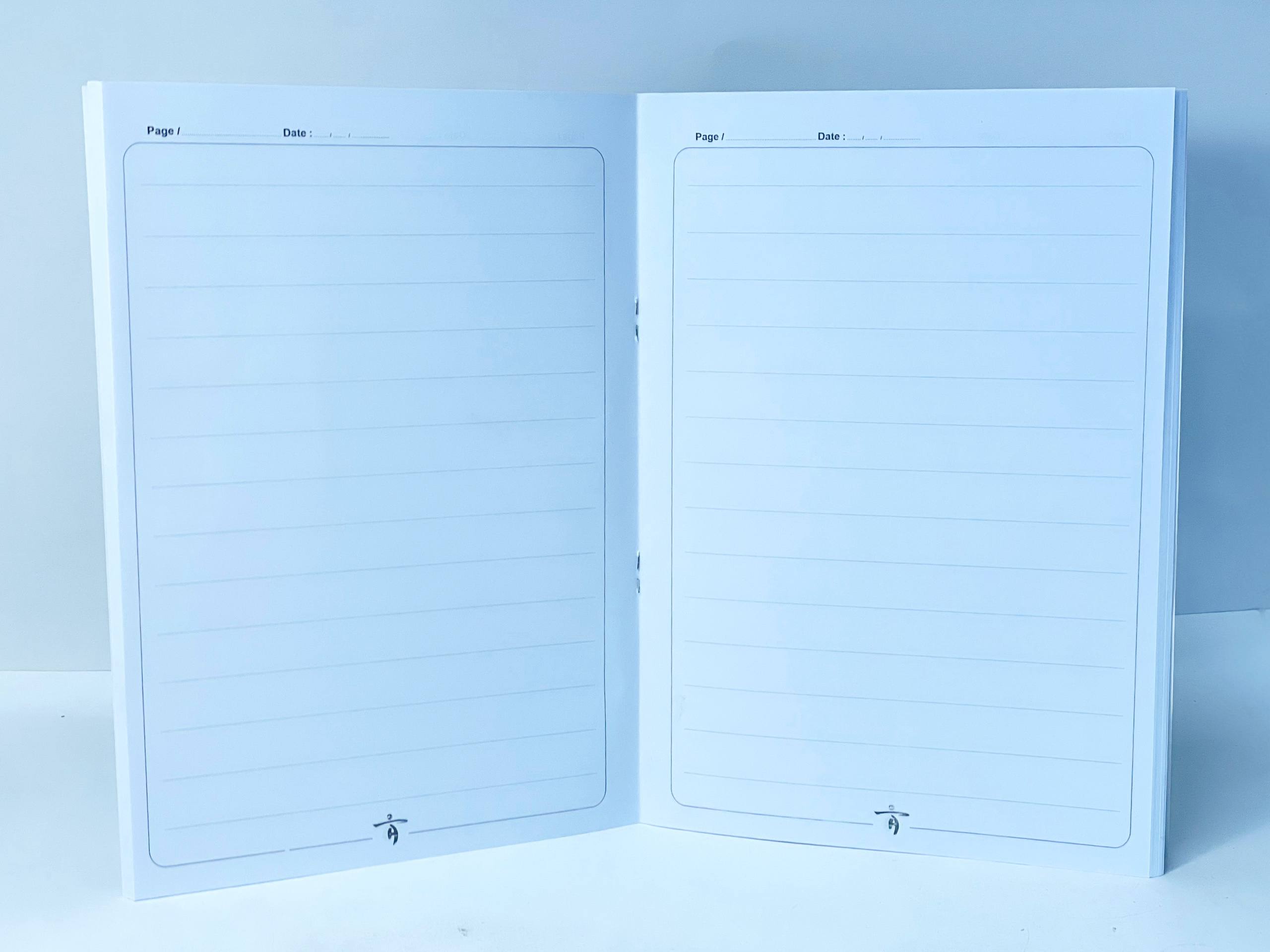 الكشكول الدبوس A4 🧷📒  ٨٠ ورقة    9️⃣ اسطر 🟰
