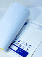 الكشكول الدبوس A4 🧷📒  ٨٠ ورقة   المربعات 🏁
