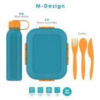 طقم لانش بوكس M-Design 🏵️🍽️🥣