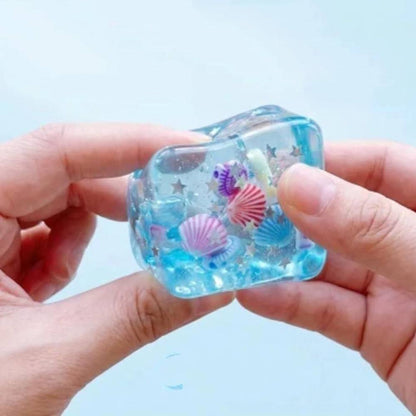 الاسكوشي المربع بالمخلوقات البحرية و النجوم 🧊🧊🐚🦪🎏✨