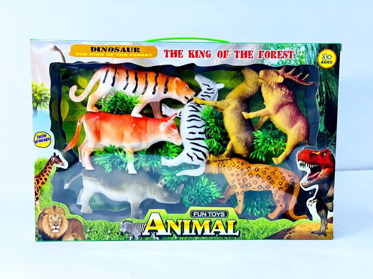 علبة طقم الحيوانات 👝👝🌳🐆🐯🦛